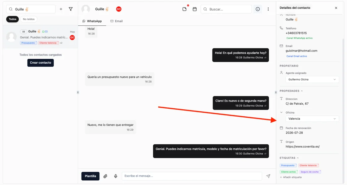 CRM properties and tags